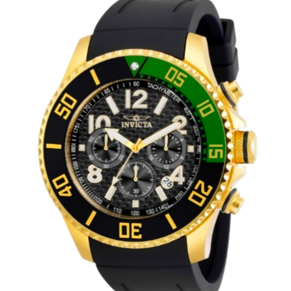 NWT Invicta Pro Diver Mens Watch (30709) 48mm Gold Tone/Stainles Steel Case